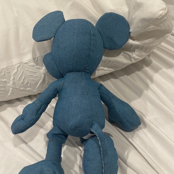 Mickey Mouse Disney X AE American Eagle Blue Denim Special Edition Plush - Picture 7 of 8